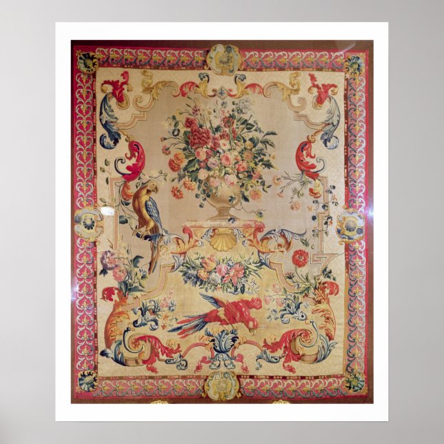 Tapestry in early Rococo style with strapwork and Poster (Front)