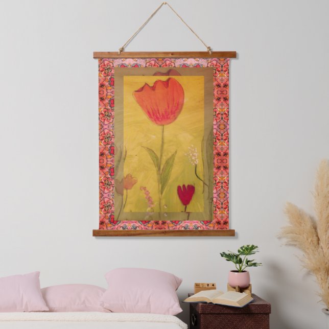 Tapestry - Mixed Media Flowers-3 (Bedroom)