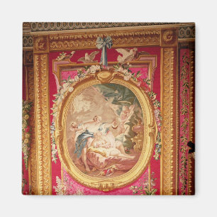 Tapestry panel depicting Cupid and Psyche Magnet
