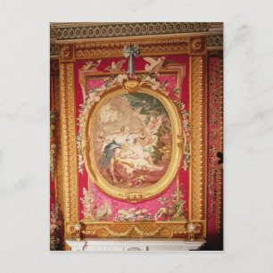 Tapestry panel depicting Cupid and Psyche Postcard