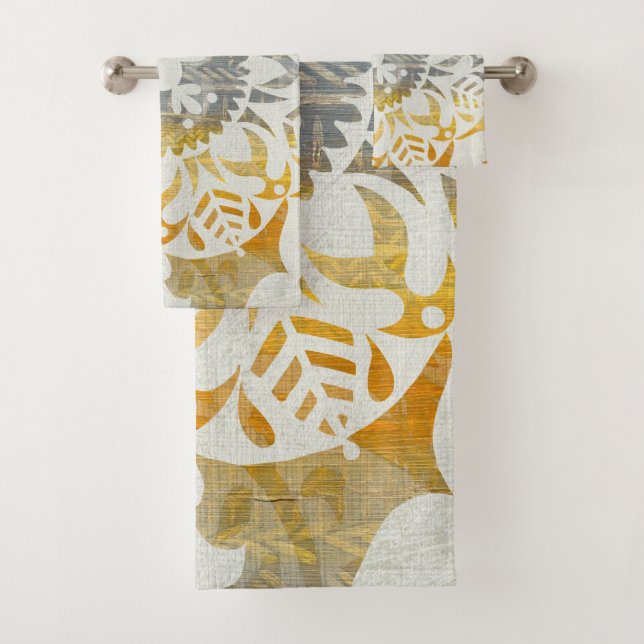 Tapestry Rosette II Bath Towel Set (Insitu)
