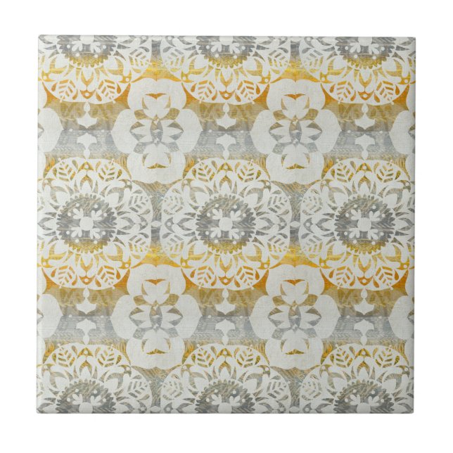 Tapestry Rosette II Tile (Front)