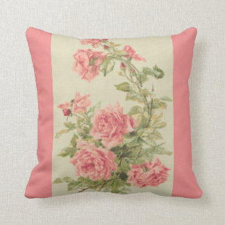 Tapestry Style Pink Roses Cushion