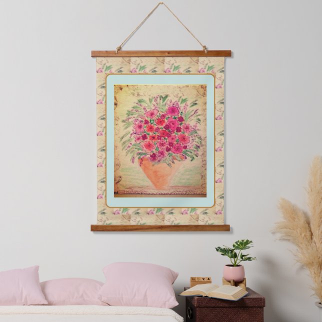 Tapestry - Vase of Mixed-Media Flowers (Bedroom)