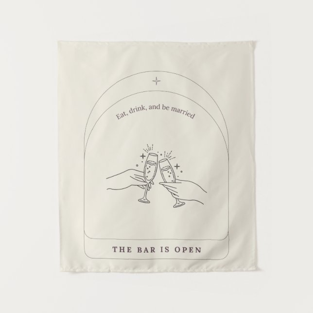 Tapestry Wedding Bar Sign (Front)