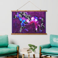 Tapestry - Whimsical Abstract Galloping Horse