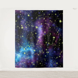 Tapestry with star sky pattern