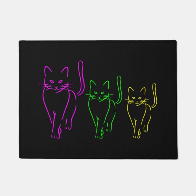 Tapete Neon Cats Doormat (Front)