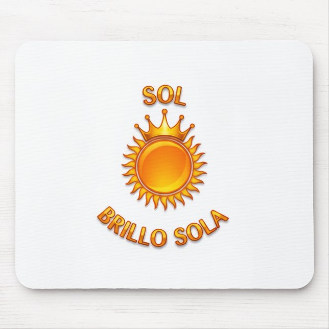 Tapete para Ratón con Logo Sol Brillo Sola | Mouse Mat (Front)
