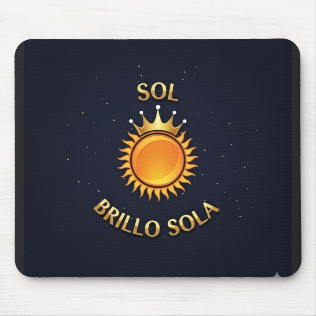 Tapete para Ratón con Logo Sol Brillo Sola | Mouse Mouse Mat (Front)