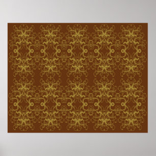 Tapete - Vintage baroque style illustration Poster