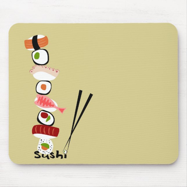 tapetesushiamontonado mouse mat (Front)