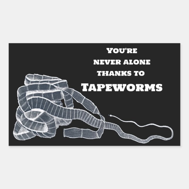 Tapeworm And You Rectangular Sticker (Front)