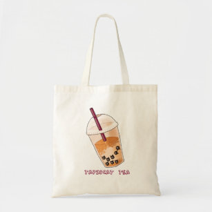 Tapiocat Tea   Funny Kitty Pun Illustration Tote Bag
