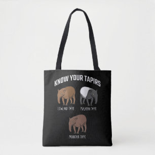 Tapir Animal Education Malayan Lowlan Mountian Tote Bag