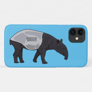 Tapir cartoon illustration iPhone 11 case