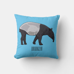 Tapir cartoon illustration cushion