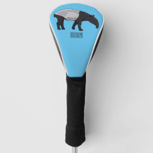 Tapir cartoon illustration golf head cover