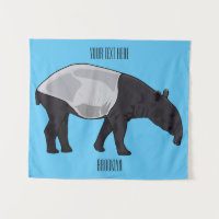 Tapir cartoon illustration