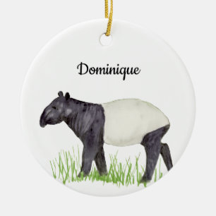 Tapir Ceramic Tree Decoration
