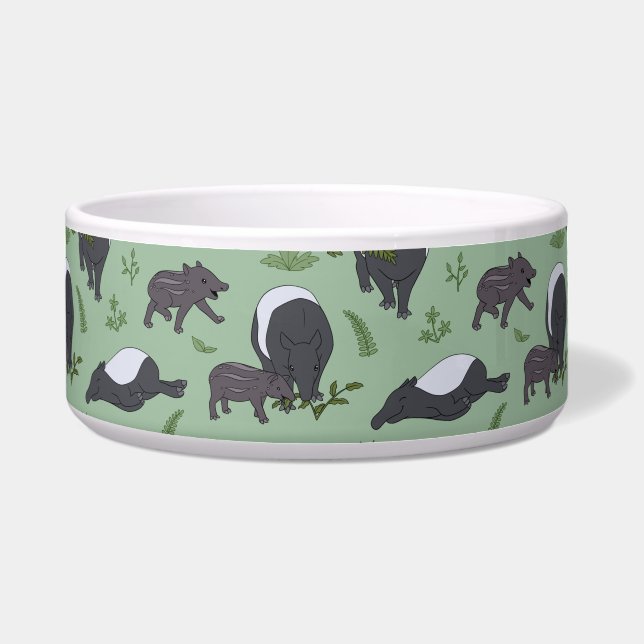 Tapir Family Dinner in Green (Front)