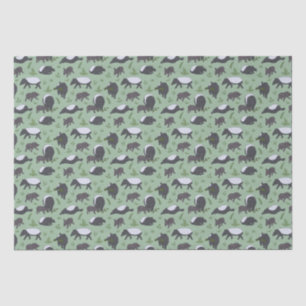 Tapir Family Dinner in Green Tissue Paper