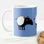 Tapir Fun Coffee Mug<br><div class="desc">A cute Malayan Tapir for animal and endangered wildlife lovers. Original art by Nic Squirrell.</div>