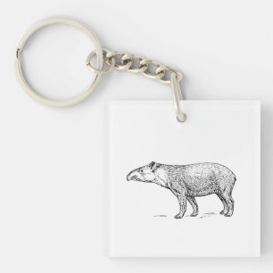 Tapir Key Ring