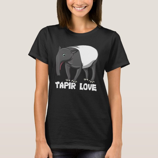 Tapir Love Mammal From South America Wildlife 1 T-Shirt (Front)