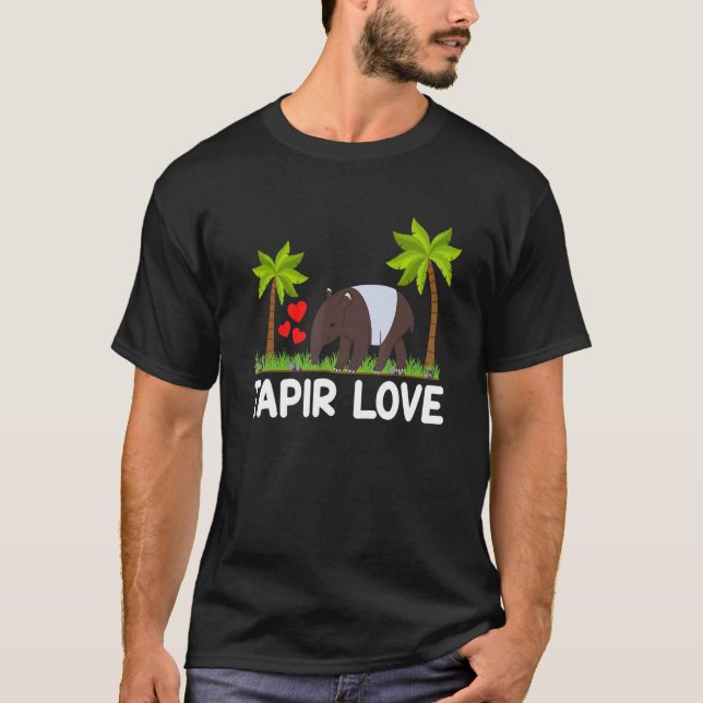 Tapir Love Mammal From South America Wildlife T-Shirt (Front)