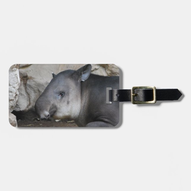 Tapir Luggage Tag (Front Horizontal)