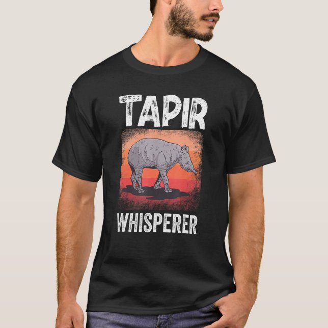 Tapir Whisperer Mammal From South America Wildlife T-Shirt (Front)