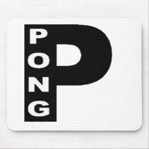 Tapis de souris blanc Design PING PONG Mouse Mat