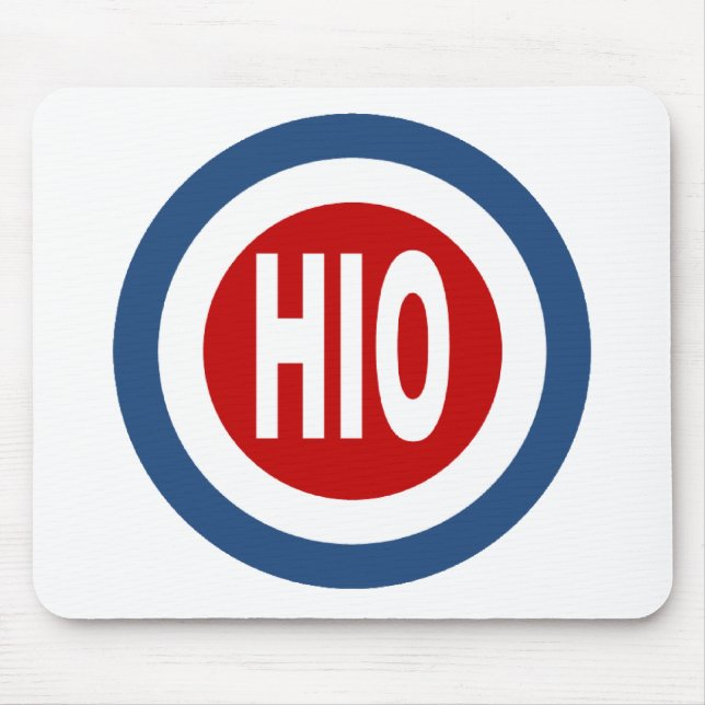 Tapis de souris blanc OHIO Mouse Mat (Front)