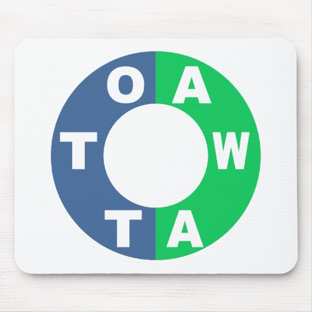 Tapis de souris blanc Top design OTTAWA Mouse Mat (Front)