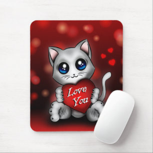 Tapis De Souris Le chaton t'aime Mouse Mat
