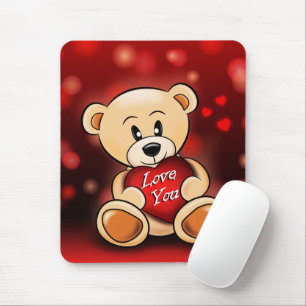 Tapis De Souris L'ourson t'aime Mouse Mat