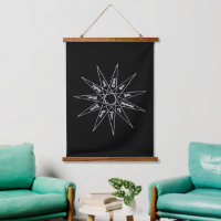 Tapisserie murale cadre en bois