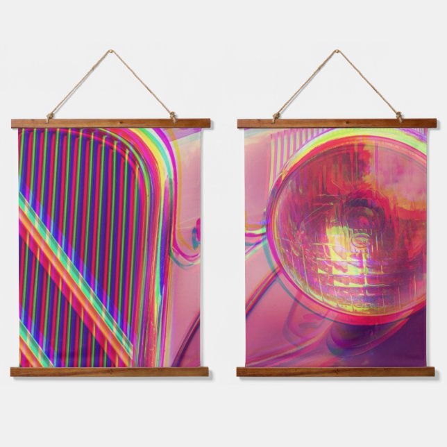 Tapisserie murale cadre en bois - Psychedelic  Hanging Tapestry (Double)