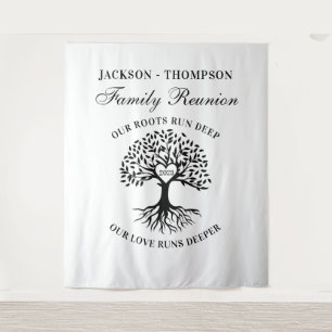 Tapiz Family reunion tree backdrop banner  Tapestry