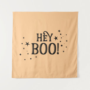 Tapiz Hey Boo! Halloween Backdrop party banner  Tapestry