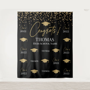 Tapiz Step and repeat Graduation Backdrop banner Tapestry