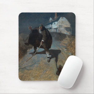 Tapping up and down the road in a frenzy by Wyeth Mouse Mat