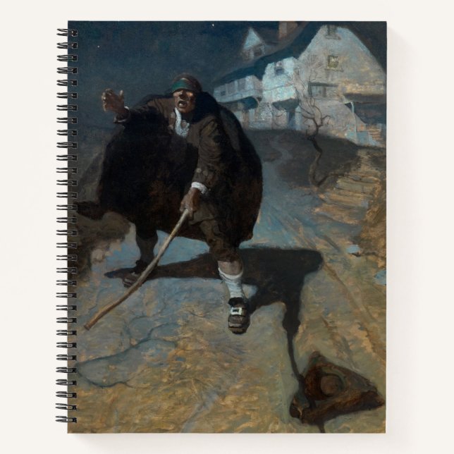 Tapping up and down the road in a frenzy by Wyeth Notebook (Front)