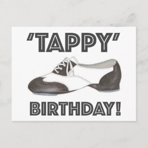 Tappy Birthday Tap Dance Shoe Party Invitation
