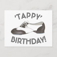 Tappy Happy Birthday Dance Teacher Tap Shoe Dancer