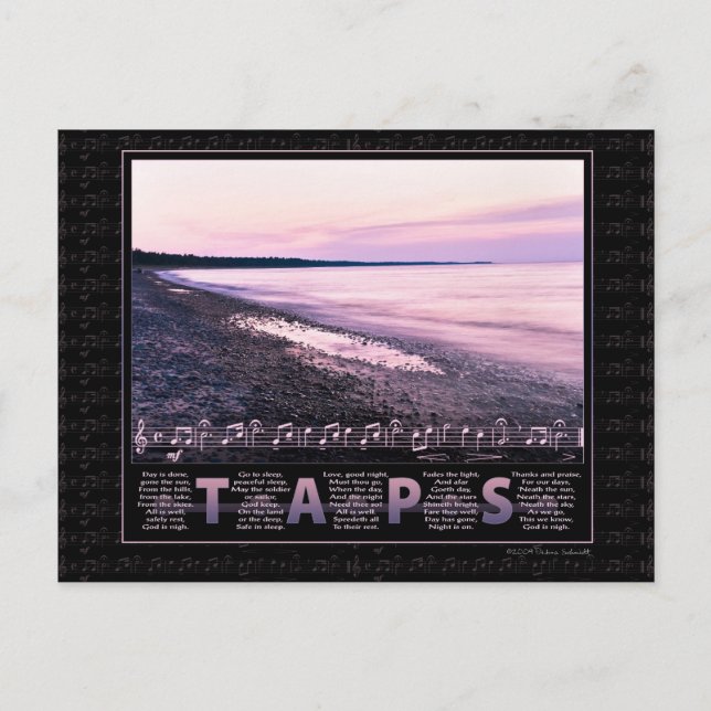 Taps Memorial Postcard (Front)