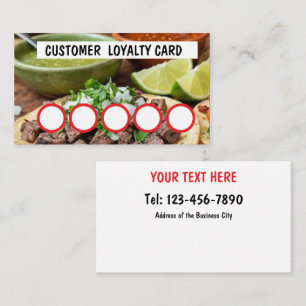 TAQUERIA - CUSTOMER LOYALTY CARD