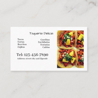taqueria / restaurant editable card 