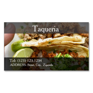 taqueria services editable   business card